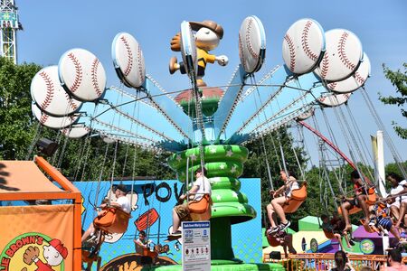 Dorney Park in Allentown, Pennsylvaniaのeditorial素材