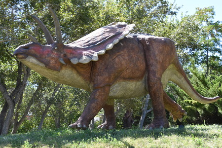 George S. Eccles Dinosaur Park in Ogden, Utahの写真素材