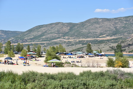 Jordanelle State Park in Wasatch County, Utahのeditorial素材