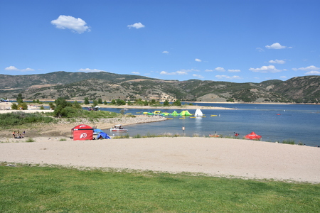 Jordanelle State Park in Wasatch County, Utahのeditorial素材