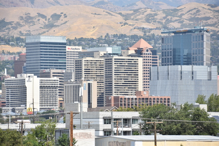 Downtown Salt Lake City in Utahのeditorial素材