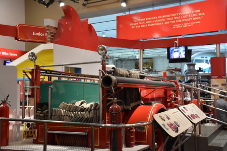 Nassau County Firefighters Museum in Garden City on Long Island in New York, USA