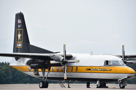 CHICOPEE, MA - JUL 14: The 2018 Great New England Airshow at Westover Air Reserve Base in Chicopee, Massachusetts, as seen on July 14, 2018.のeditorial素材