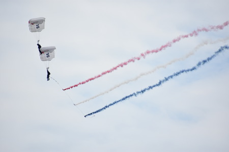 CHICOPEE, MA - JUL 14: Team FastTrax at the 2018 Great New England Airshow at Westover Air Reserve Base in Chicopee, Massachusetts, as seen on July 14, 2018.のeditorial素材