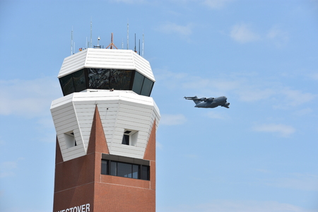 CHICOPEE, MA - JUL 14: The 2018 Great New England Airshow at Westover Air Reserve Base in Chicopee, Massachusetts, as seen on July 14, 2018.のeditorial素材