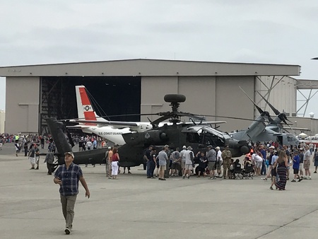 CHICOPEE, MA - JUL 14: Static Displays at the 2018 Great New England Airshow at Westover Air Reserve...
