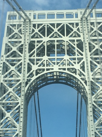 George Washington Bridge in New York and New Jerseyの写真素材