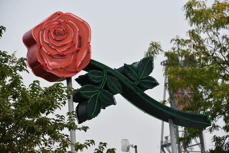 Tom McCall Waterfront Park in Portland, Oregonの写真素材