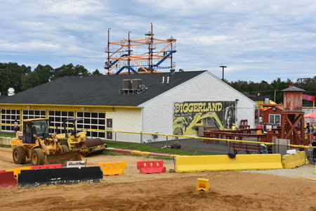 Diggerland USA, the only construction themed adventure park in North America, in West Berlin, New Jerseyのeditorial素材