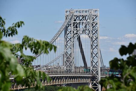 George Washington Bridge in New York and New Jerseyの写真素材