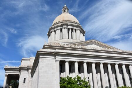 Washington State Capitol in Olympia, Washingtonの写真素材