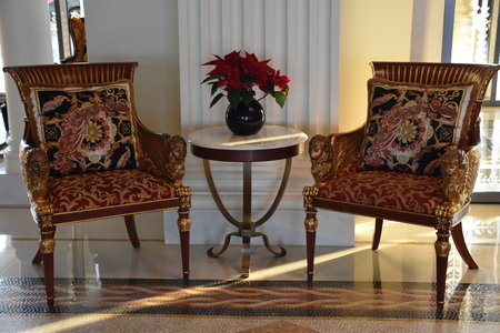 DUBAI, UAE - DEC 21: Palazzo Versace palatial luxury hotel in Dubaiのeditorial素材