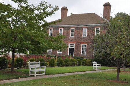 WILLIAMSBURG, VA - SEP 6: George Wythe House in Williamsburg, Virginia, as seen on Sep 6, 2015. It...