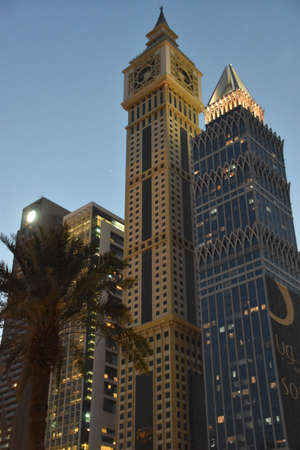 Skyscrapers at Sheikh Zayed Road in Dubai, UAE