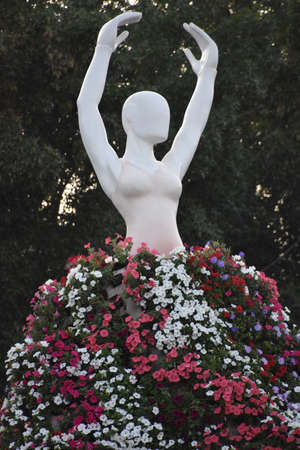 Dubai Miracle Garden in the UAEのeditorial素材