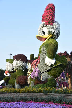 Disney section at Dubai Miracle Garden in the UAEのeditorial素材