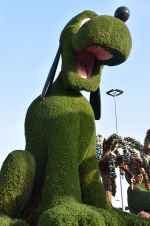 Disney section at Dubai Miracle Garden in the UAEのeditorial素材