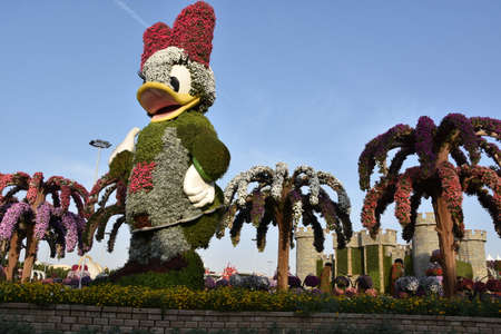 Disney section at Dubai Miracle Garden in the UAE