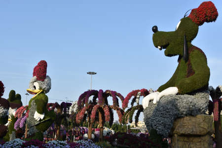 Disney section at Dubai Miracle Garden in the UAEのeditorial素材