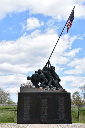 National Iwo Jima Memorial in Newington, Connecticutのeditorial素材