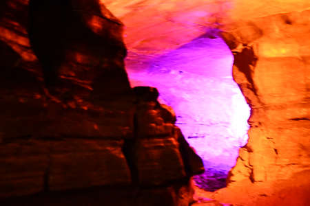 Howe Caverns in upstate New York. It is the second most visited natural attraction in New York State, after Niagara Falls.の写真素材