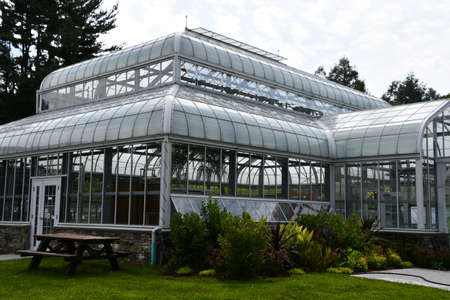 Conservatory at Lasdon Park and Arboretum in Katonah, New Yorkの写真素材