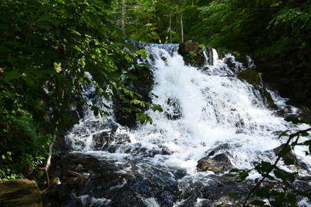 Zabriskies Waterfall in Annandale-On-Hudson, New Yorkの写真素材