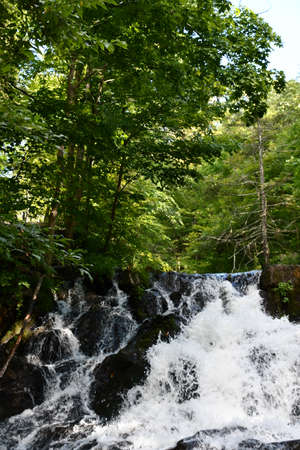 Zabriskies Waterfall in Annandale-On-Hudson, New Yorkの写真素材