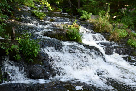 Zabriskies Waterfall in Annandale-On-Hudson, New Yorkの写真素材