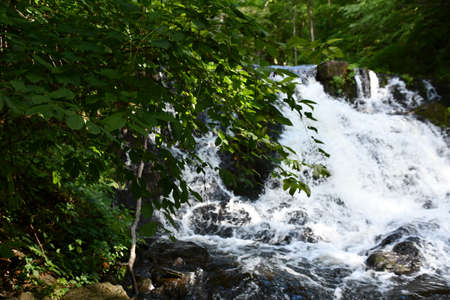 Zabriskies Waterfall in Annandale-On-Hudson, New Yorkの写真素材