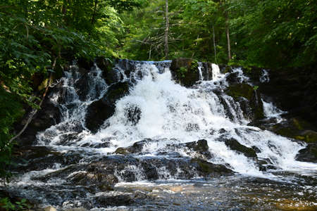 Zabriskies Waterfall in Annandale-On-Hudson, New Yorkの写真素材