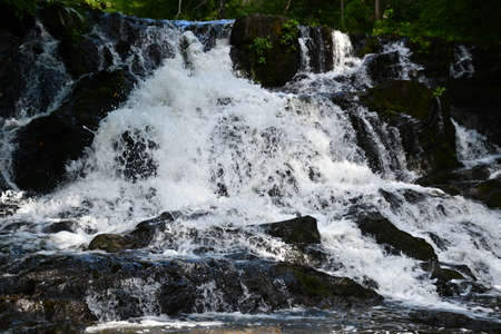 Zabriskies Waterfall in Annandale-On-Hudson, New Yorkの写真素材