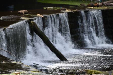 The Great Falls of the Passaic River in Paterson, New Jerseyの写真素材