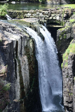 The Great Falls of the Passaic River in Paterson, New Jerseyの写真素材