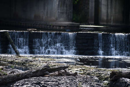The Great Falls of the Passaic River in Paterson, New Jerseyの写真素材