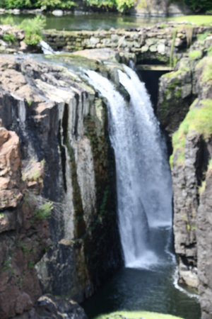 The Great Falls of the Passaic River in Paterson, New Jerseyの写真素材