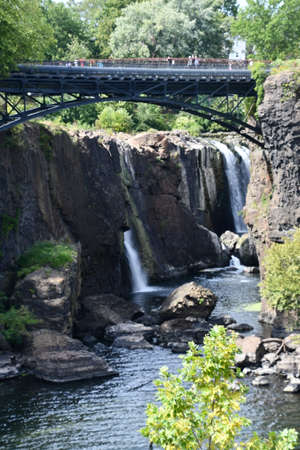The Great Falls of the Passaic River in Paterson, New Jerseyの写真素材