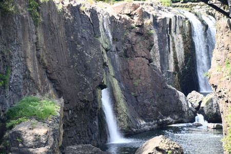 The Great Falls of the Passaic River in Paterson, New Jerseyの写真素材