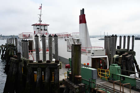 Casco Bay Lines Ferry Terminal in Portland, Maineの写真素材