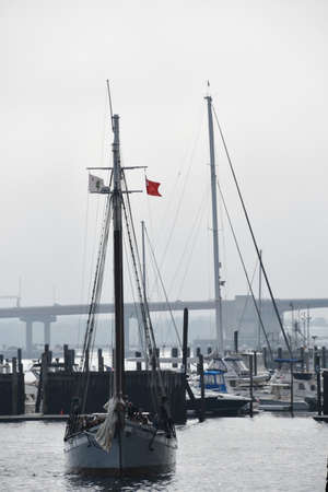 View of Portland Harbor in Maine