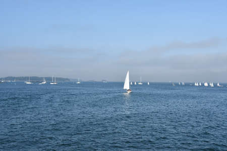 View of Portland Harbor in Maine