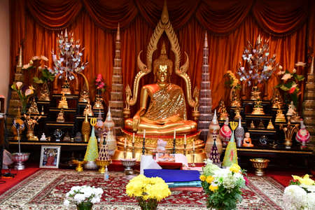 Lao Buddha Ariyamedtaram Temple in Morris, Connecticutのeditorial素材