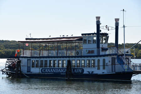 The Canandaigua Lady cruise boat on Canandaigua lake in New York State
