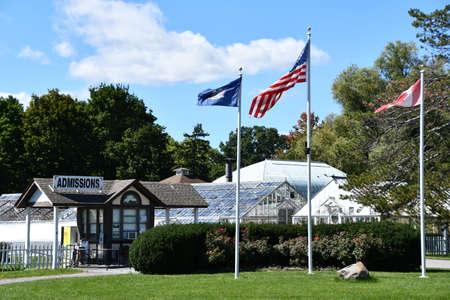 Sonnenberg Gardens & Mansion in Canandaigua, New Yorkの写真素材