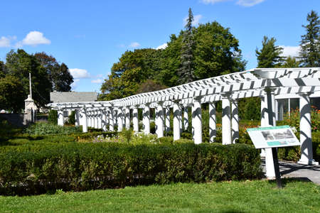 Sonnenberg Gardens & Mansion in Canandaigua, New Yorkの写真素材