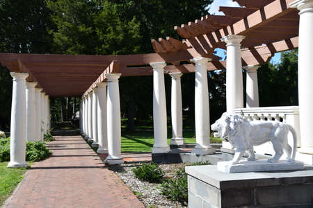 Sonnenberg Gardens & Mansion in Canandaigua, New Yorkの写真素材