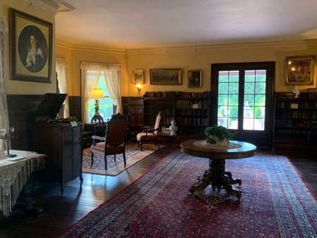 Sonnenberg Gardens & Mansion in Canandaigua, New Yorkの写真素材