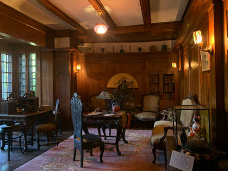 Sonnenberg Gardens & Mansion in Canandaigua, New Yorkの写真素材