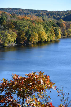 View of Lake Lillinonah from Lovers Leap State Park in New Milford, Connecticut