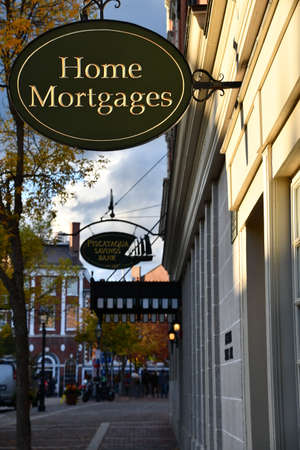 Downtown Portsmouth in New Hampshireの写真素材